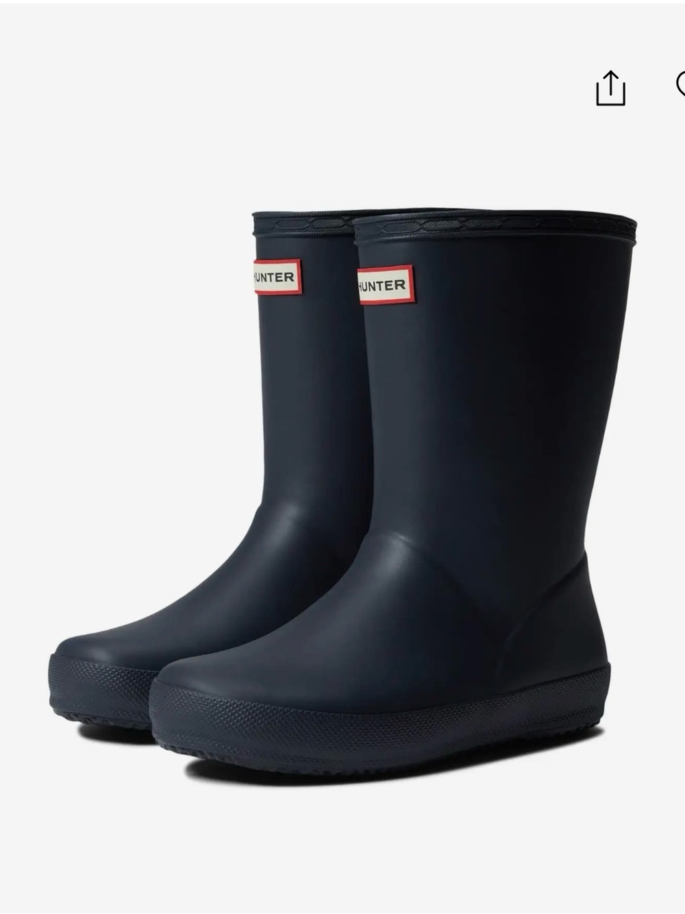Hunter Kids Rain Boots Navy Blue - Toddler 6